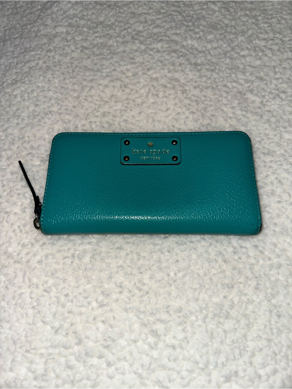 kate spade Teal Zip Around Wallet